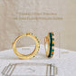 Emerald Green Enamel Hoop Earrings