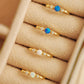 Opal Link Hoop Earrings
