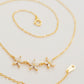 Triple Marquise Flower Necklace