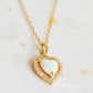 Dainty Heart Opal Necklace
