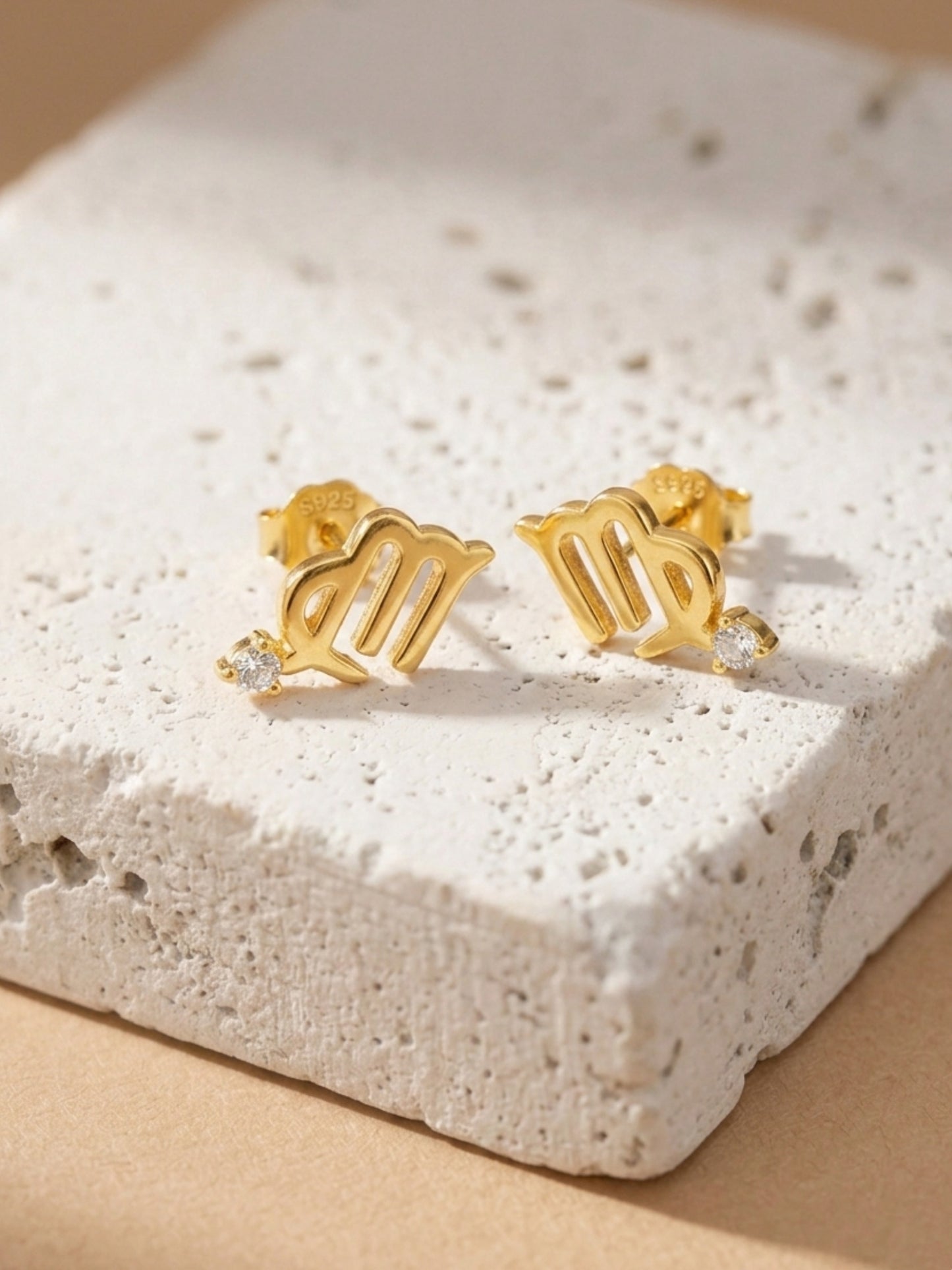Starry Zodiac Sign Earrings · Virgo
