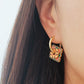 Enamel Hoop Earrings