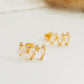 Moonstone Stud Earrings