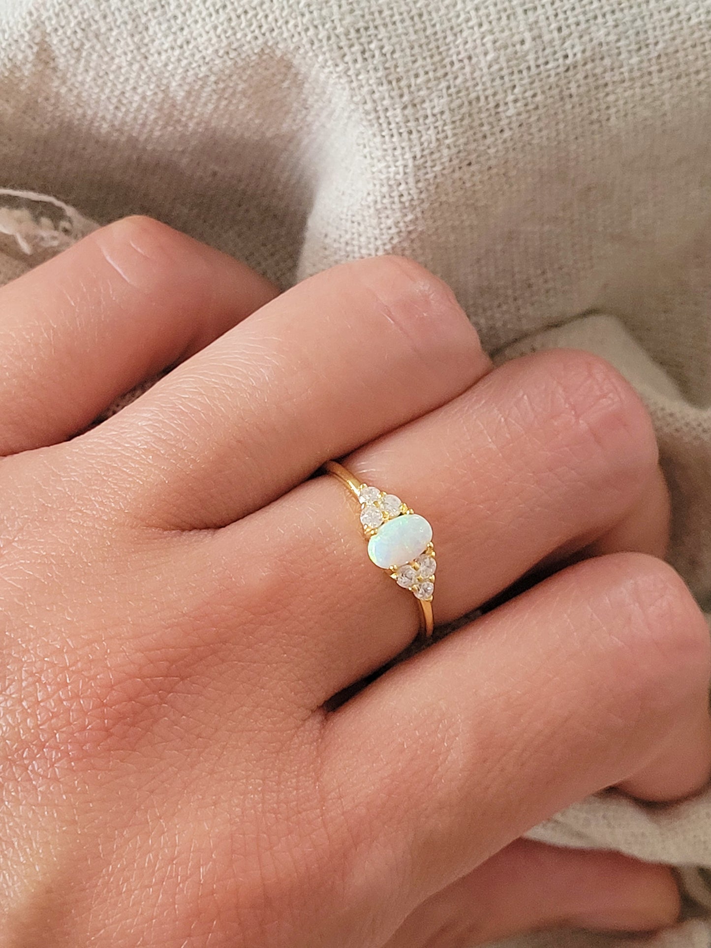 Oval Opal Ring