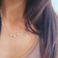 Triple Marquise Flower Necklace