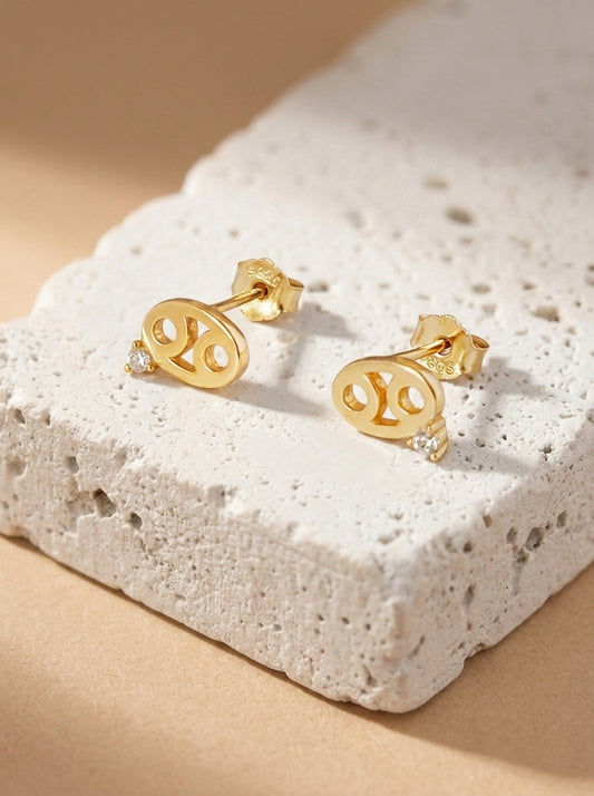 Starry Zodiac Sign Earrings · Cancer