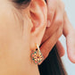 Enamel Hoop Earrings