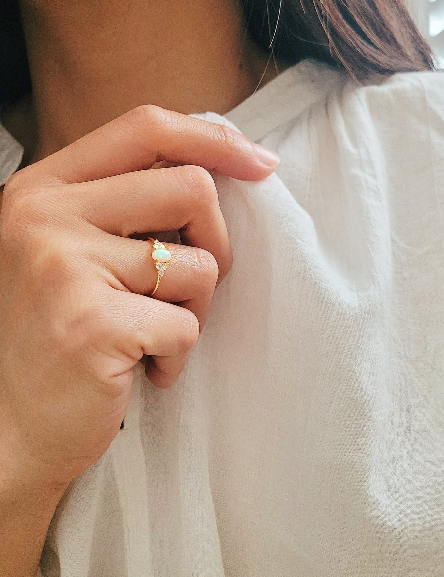 Oval Opal Ring