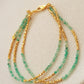 Green Agate Beaded Gemstone Bracelet