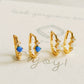 Opal Link Hoop Earrings