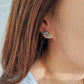 Victorian Tile Stud Earrings • Blue