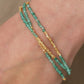 Green Agate Beaded Gemstone Bracelet