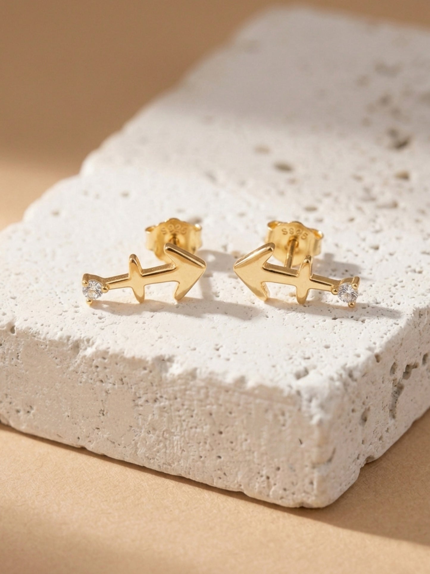 Starry Zodiac Sign Earrings · Sagittarius