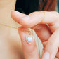 Dainty Heart Opal Necklace