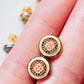 vintage flower earrings