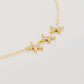 Triple Marquise Flower Necklace