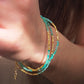 Green Agate Beaded Gemstone Bracelet