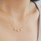 Triple Marquise Flower Necklace