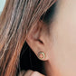 colorful earrings with flower