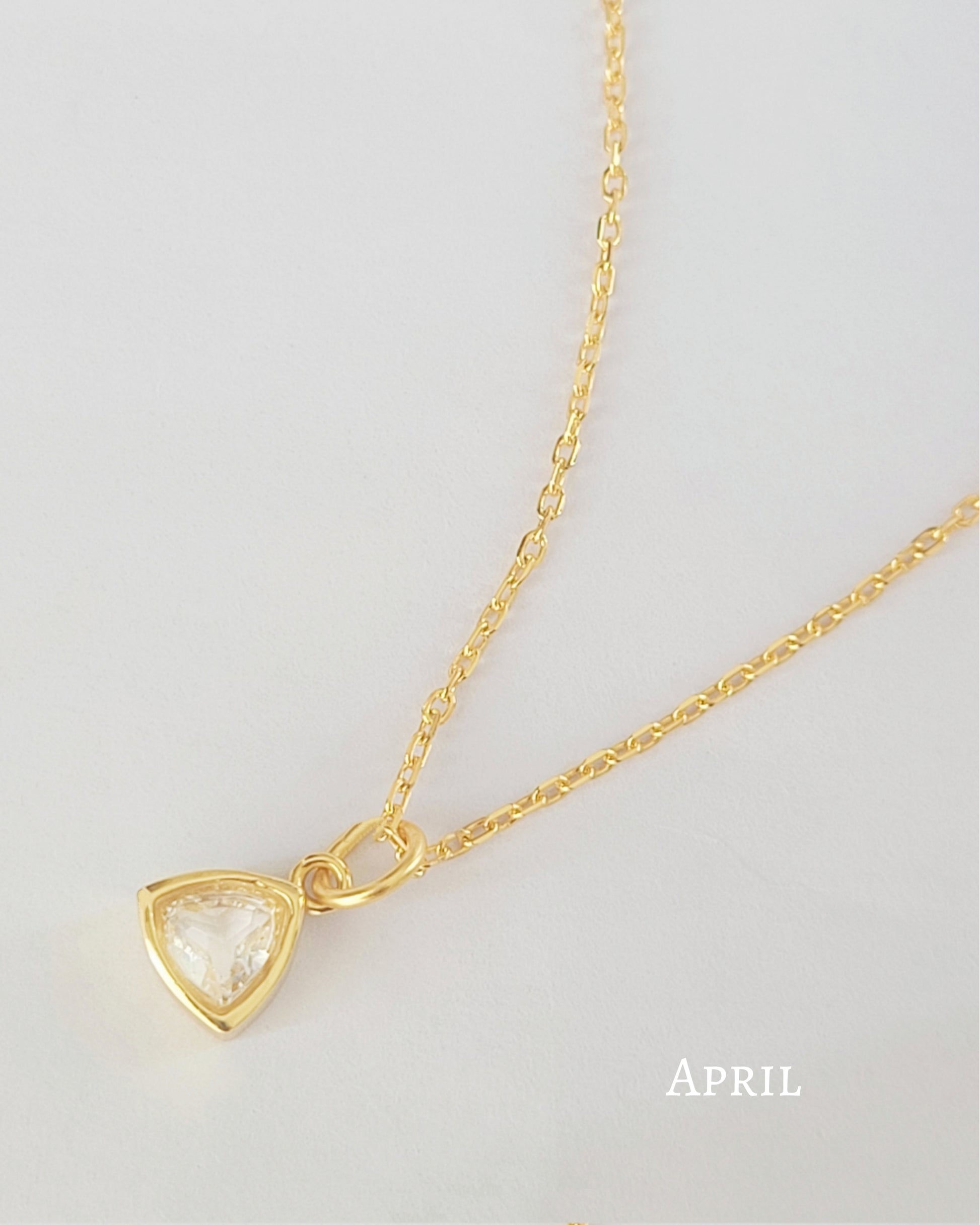 April Birthstone Necklace 