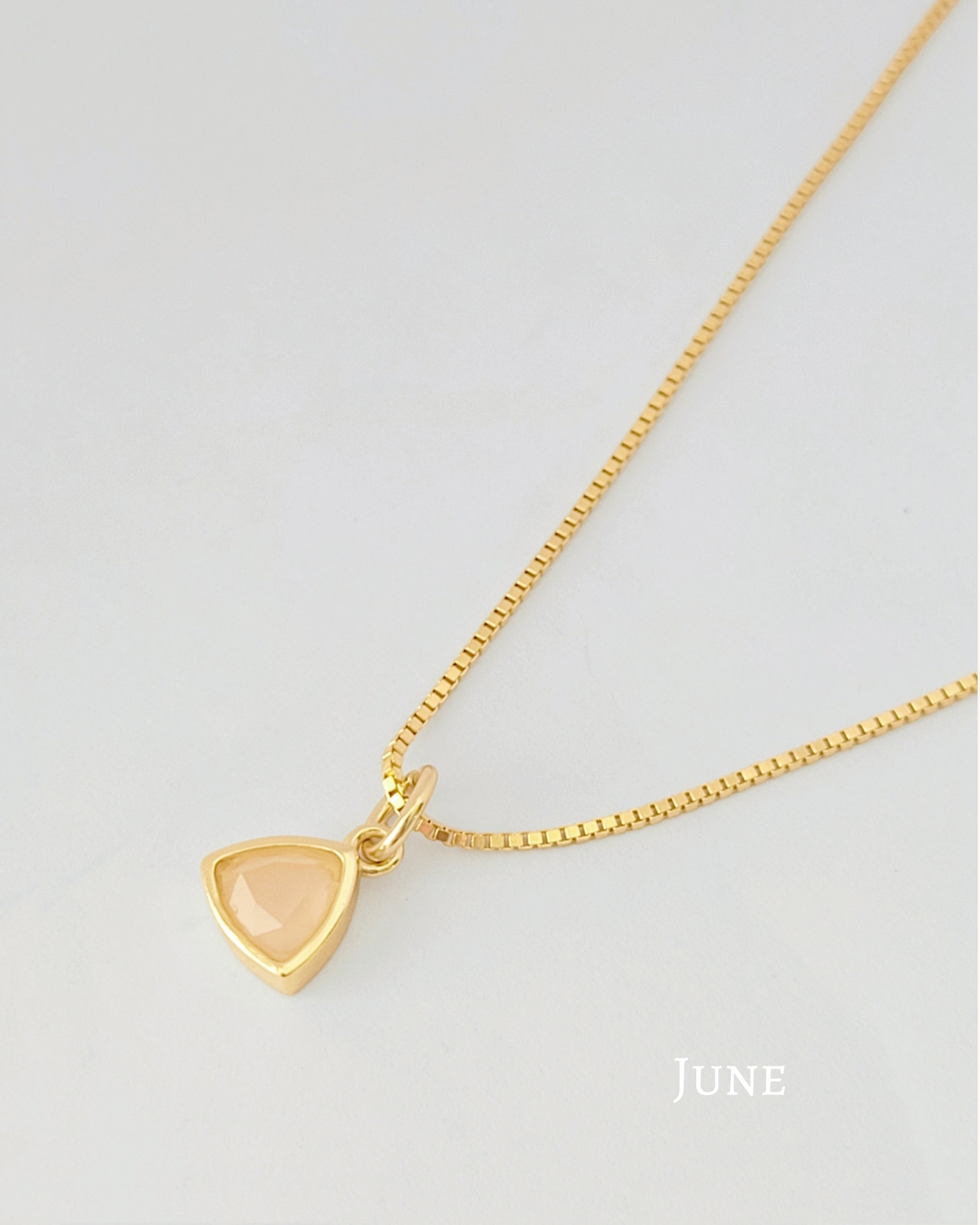 June Birthstone Necklace 
