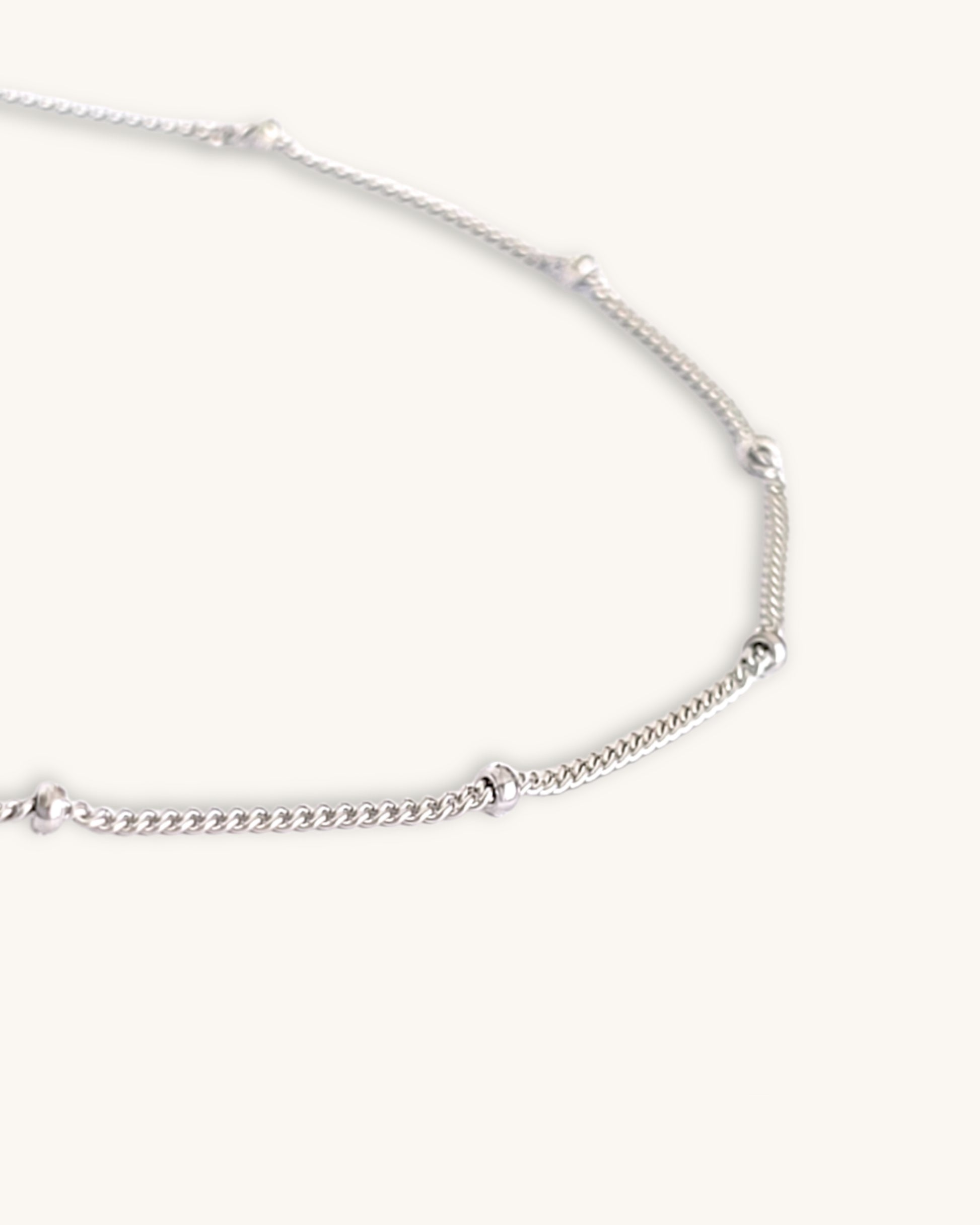 sterling silver bead bracelet