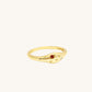 Capricorn jewellery constellation ring with zodiac stone