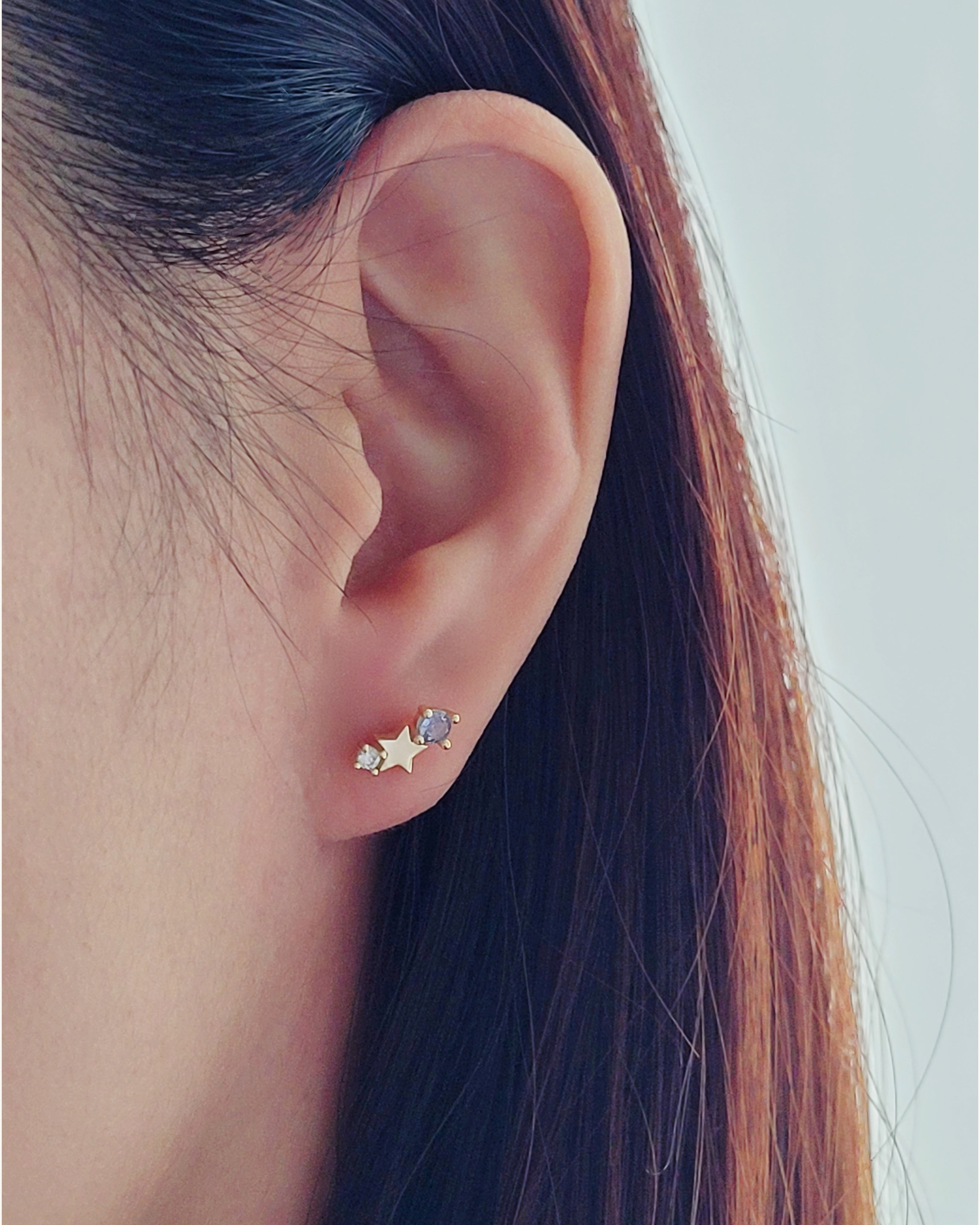 Starry Zodiac Stone Earring • Pisces – JaBelle Jewellery