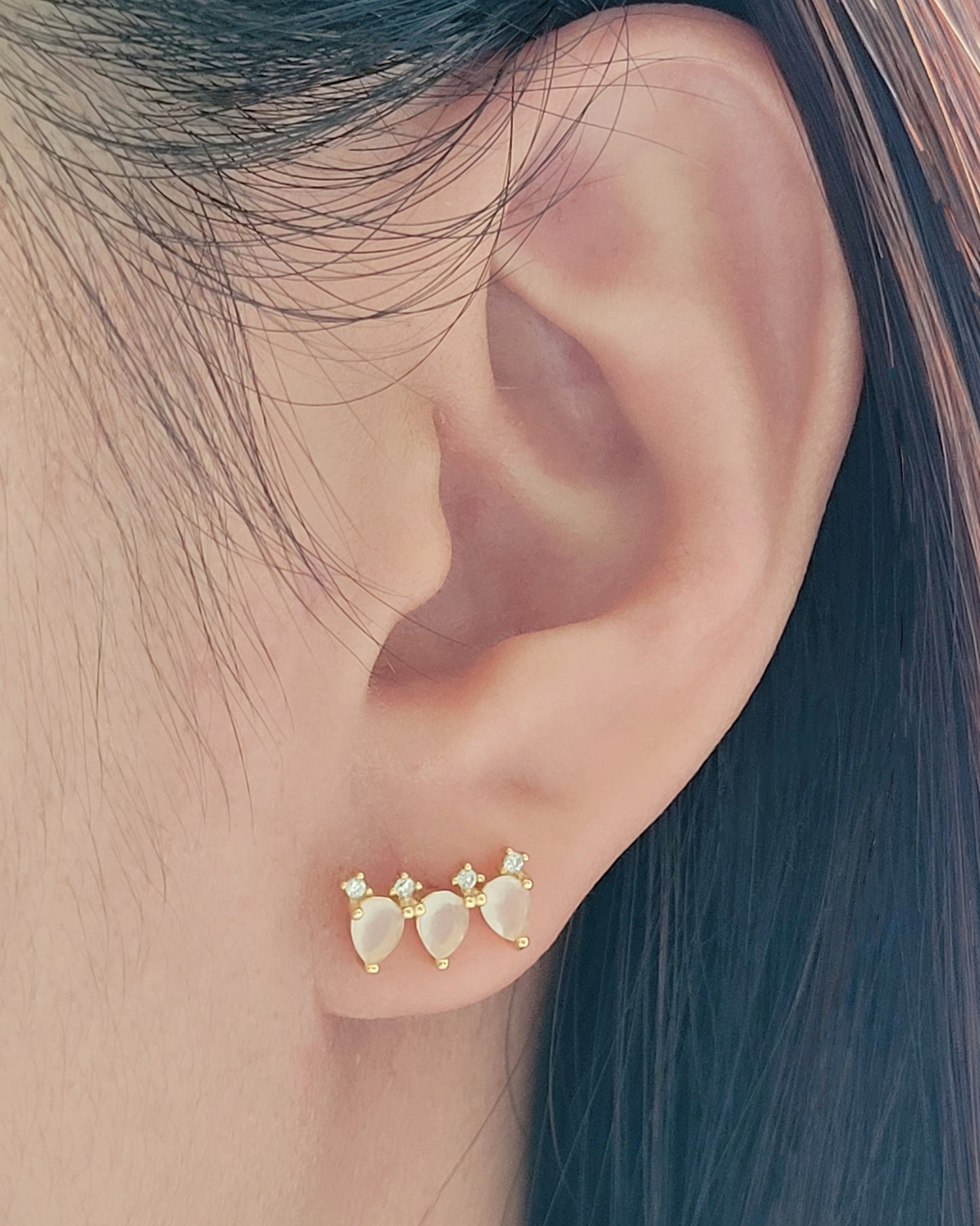 moonstone real Gemstone earrings
