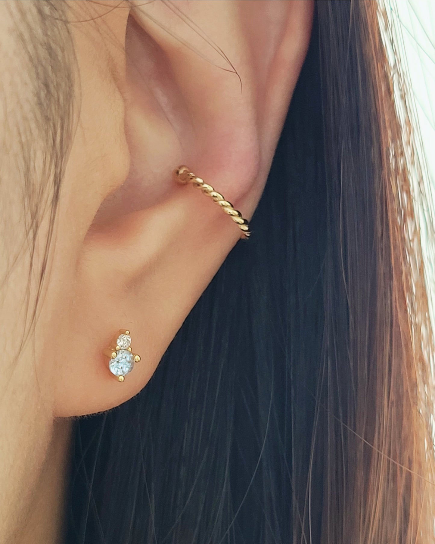 Rope ear cuff stacking