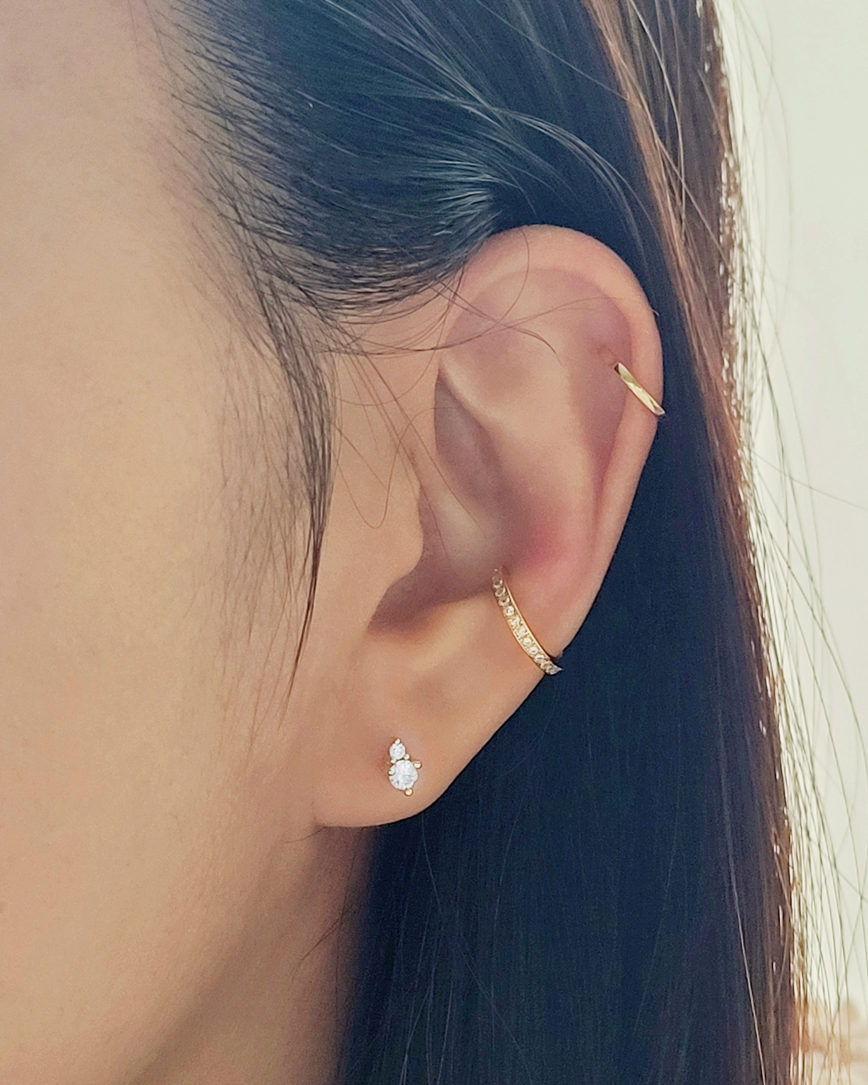 Clear quartz stud earrings  April birthstone alternative – Summer Gems