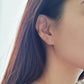 December Birthstone Stud Earrings with Tanzanite CZ