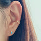 December Birthstone Stud Earrings with Tanzanite CZ