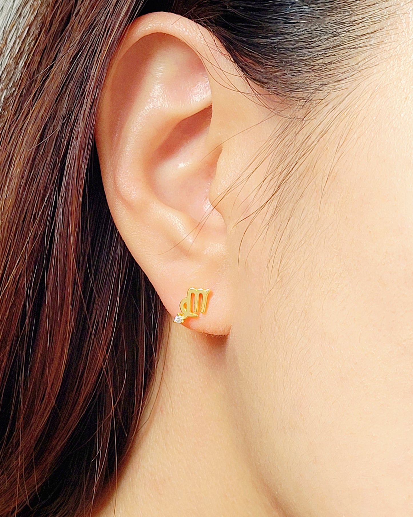 Starry Zodiac Sign Earrings · Virgo