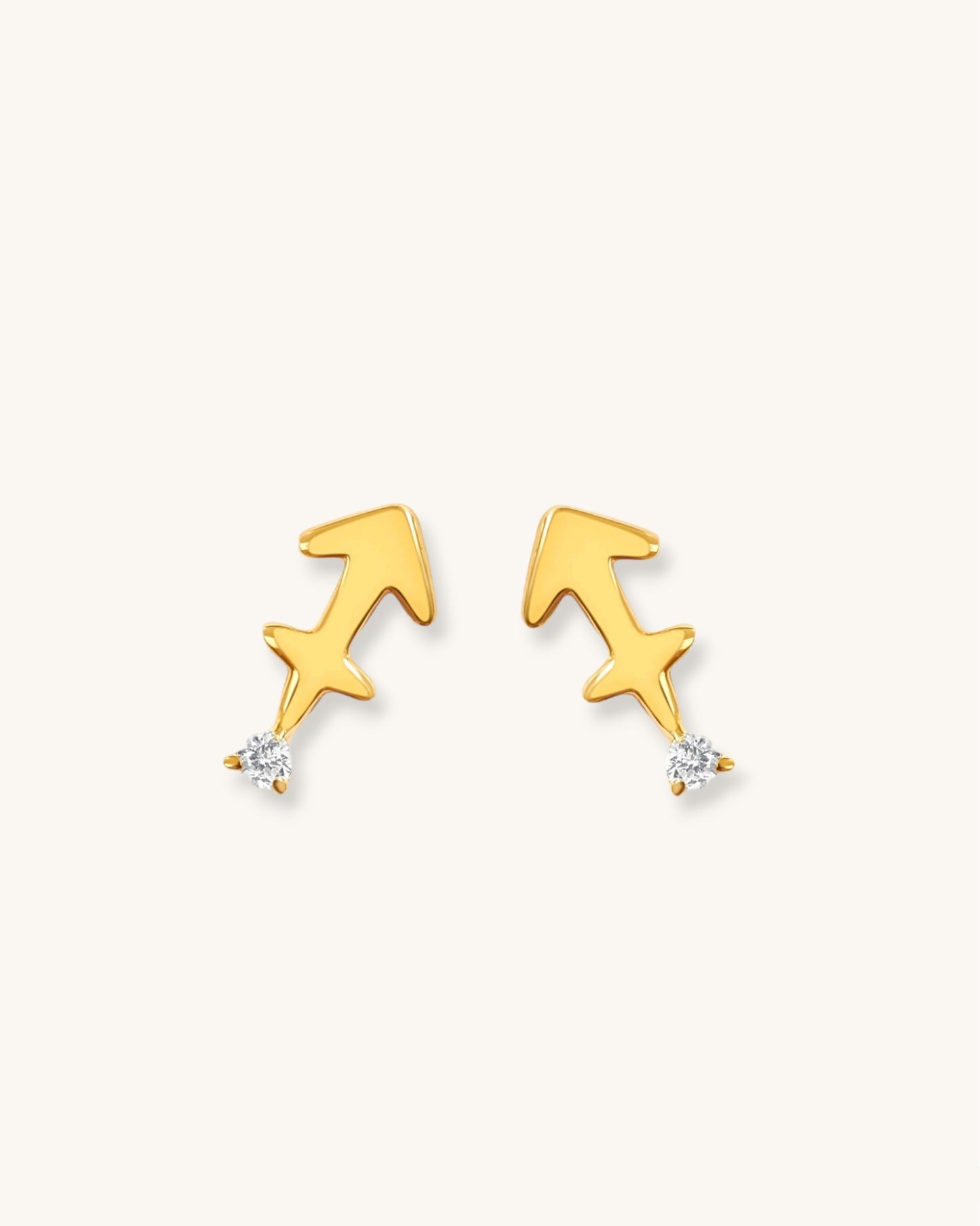 Starry Zodiac Sign Earrings · Sagittarius
