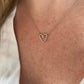 Tiny Heart Necklace · Silver