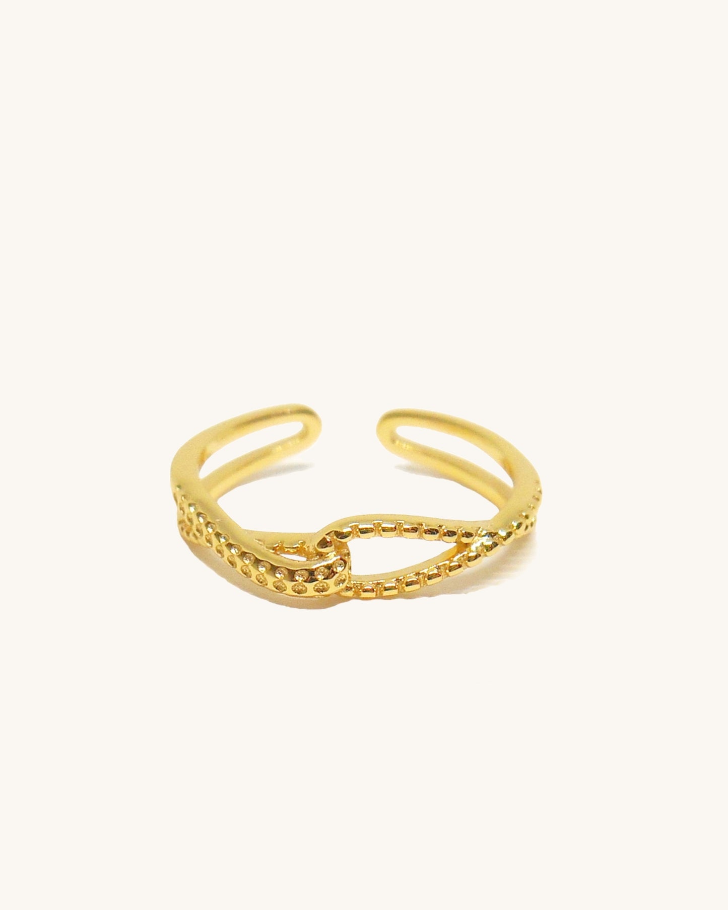 Double Twisted Rope Ring