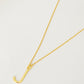 lnitial J necklace classic chain