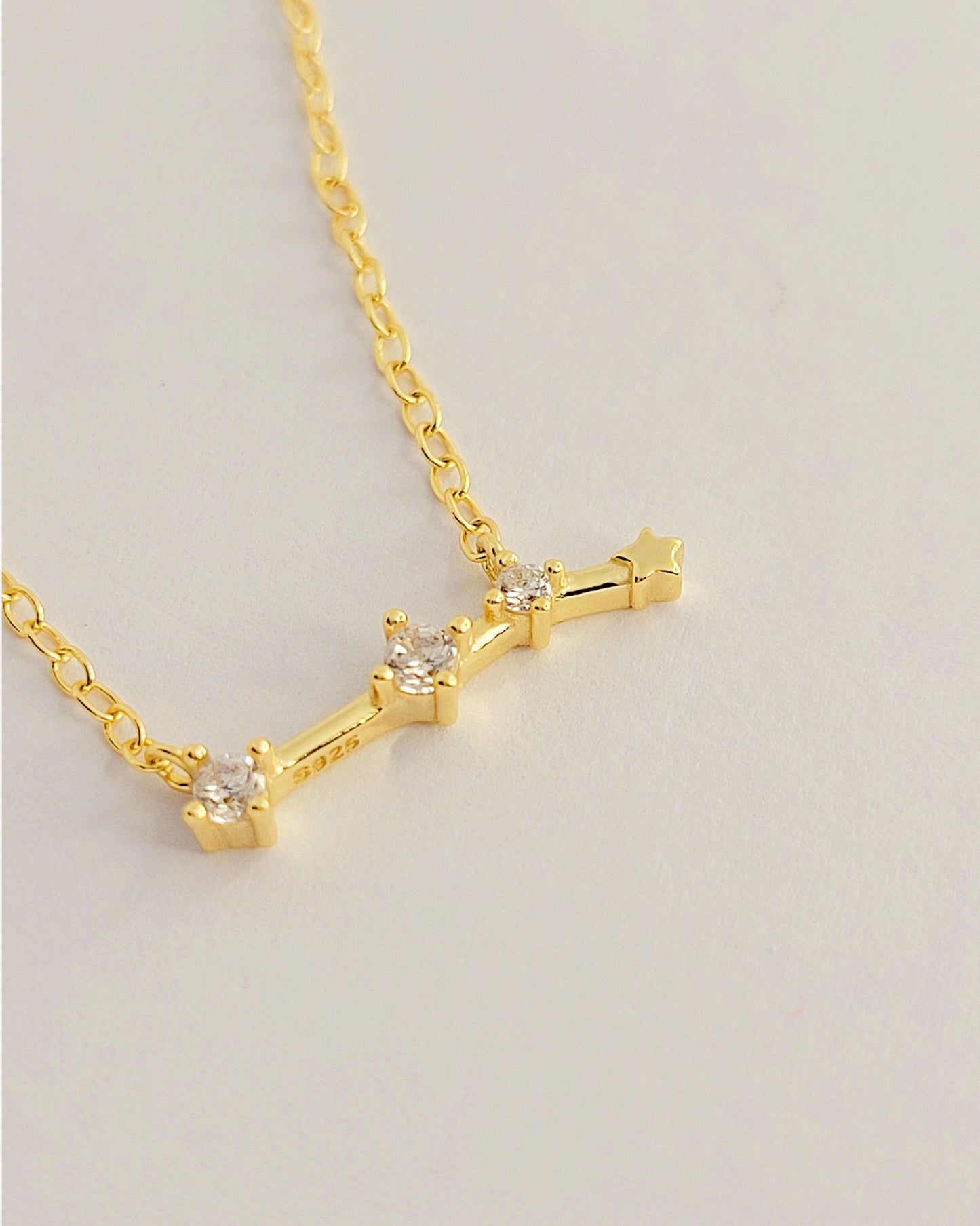 aries zodiac star sign necklace