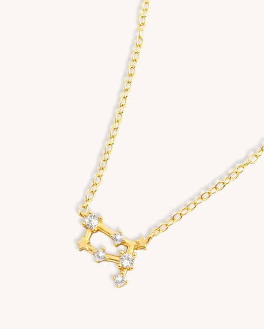 zodiac star sign necklace