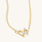 Gold Leo constellation necklace 