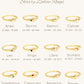 Leo jewellery constellation ring with zodiac stone